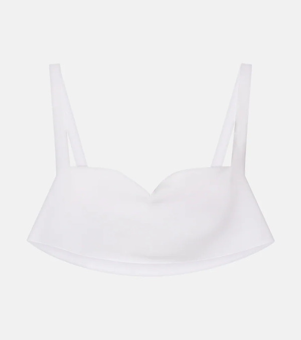  Prada Prada Silk Crepe De Chine Bra Top 