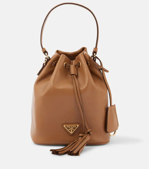  Prada Prada Small Leather Bucket Bag 