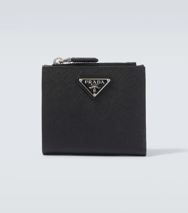  Prada Prada Small Saffiano Leather Wallet 