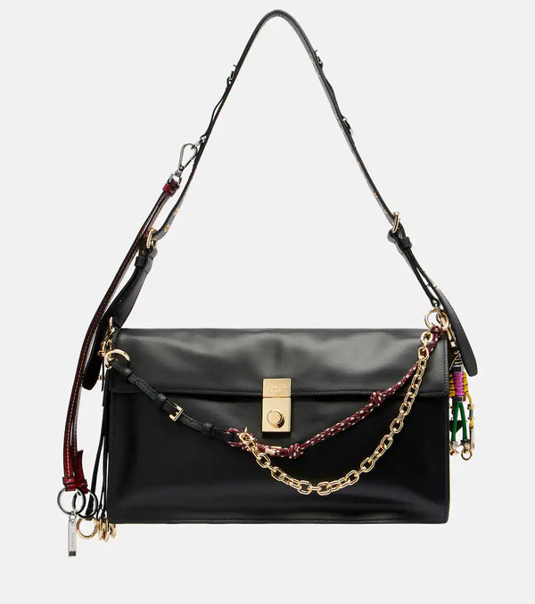  Prada Prada Prada Soft Sound Large Leather Shoulder Bag 