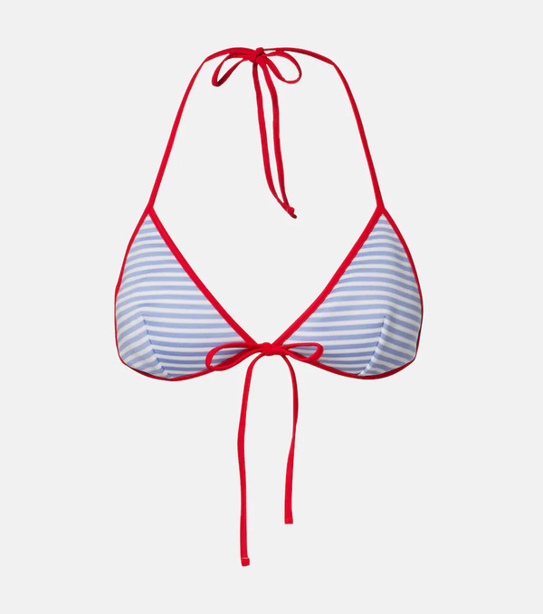  Prada Prada Striped Bikini Top 