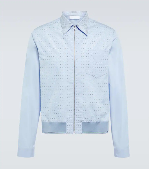 Prada Prada Studded Cotton Blouson Jacket 
