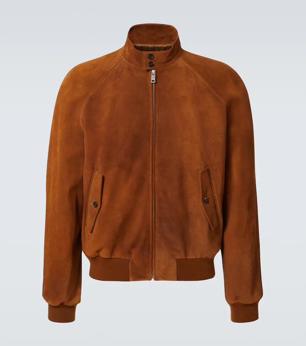  Prada Prada Suede Bomber Jacket 