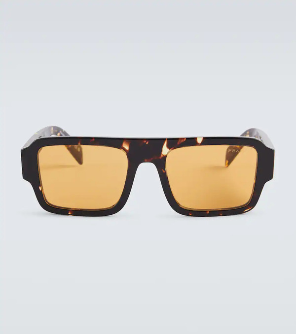  Prada Prada Prada Symbole Tortoiseshell Square Sunglasses 