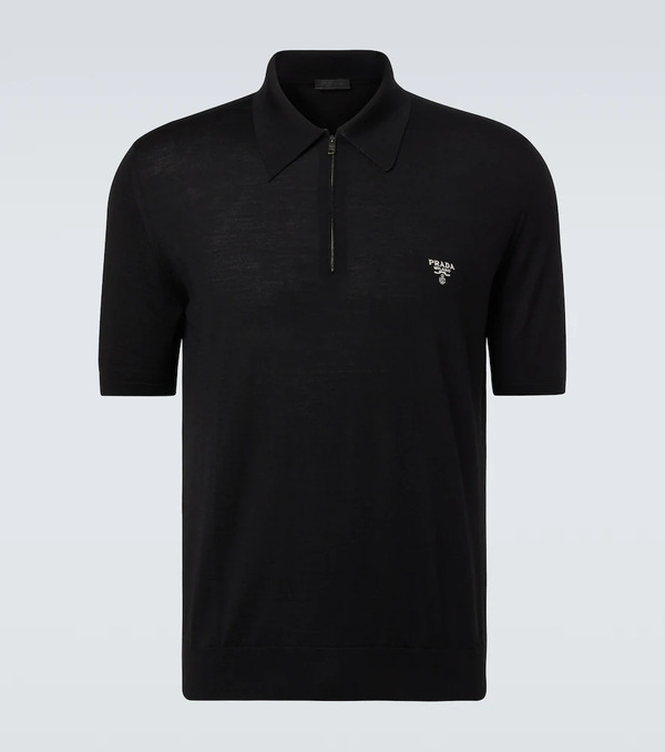  Prada Prada Virgin Wool Polo Shirt 
