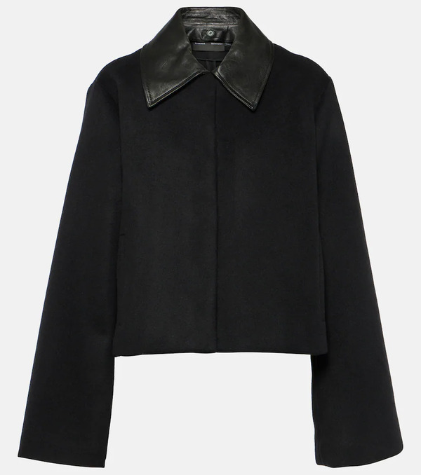  Proenza Schouler Proenza Schouler Cropped Wool-blend Jacket 