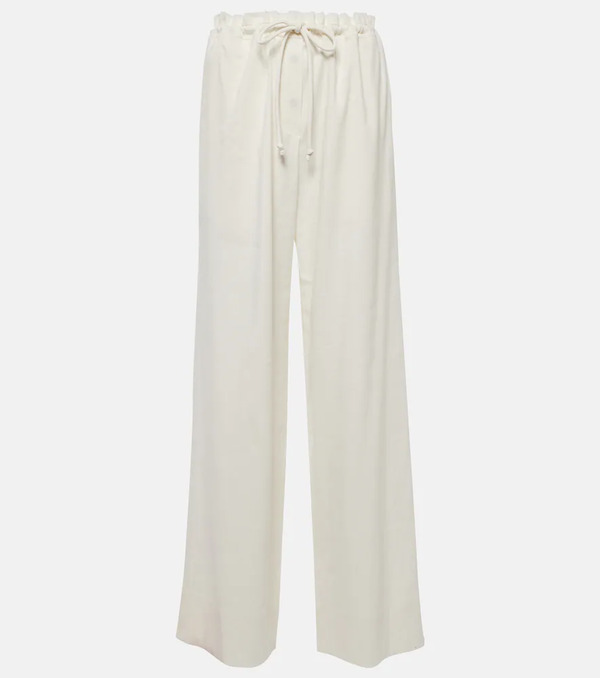  Proenza Schouler Proenza Schouler Linen-blend Wide-leg Pants 