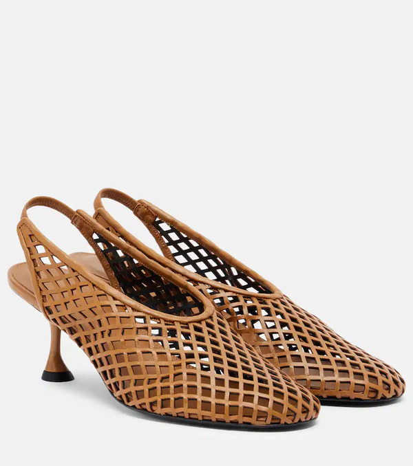  Proenza Schouler Proenza Schouler Tee Leather Slingback Pumps 