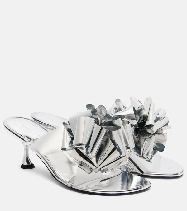  Proenza Schouler Proenza Schouler Tee Souvenir Mirrored Leather Mules 