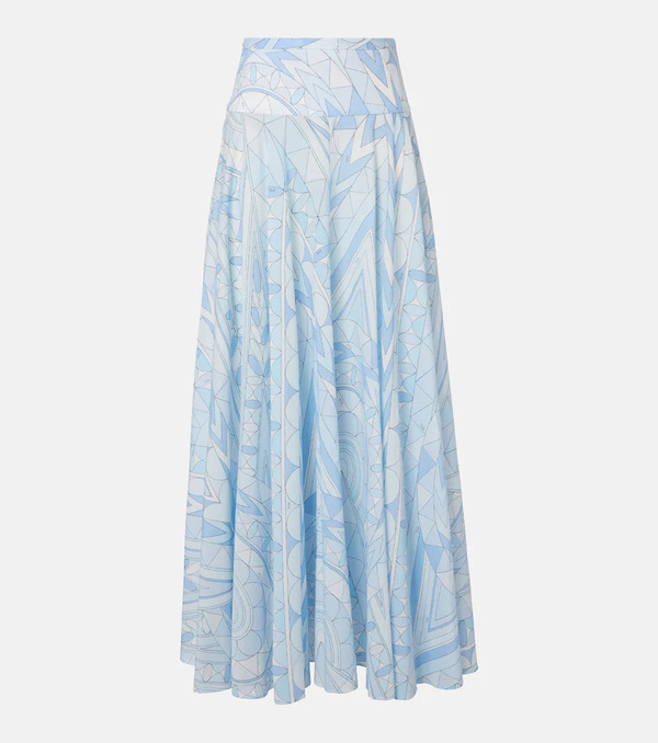  Pucci Pucci Angoli Cotton Maxi Skirt 