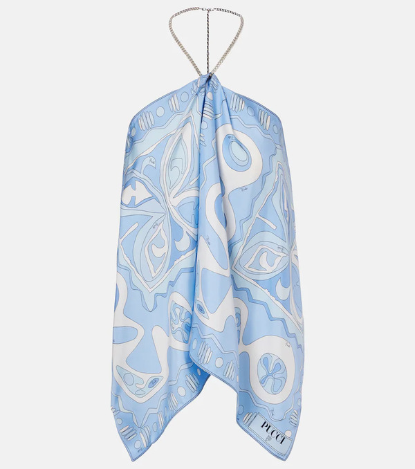  Pucci Pucci Angoli Silk Twill Top 