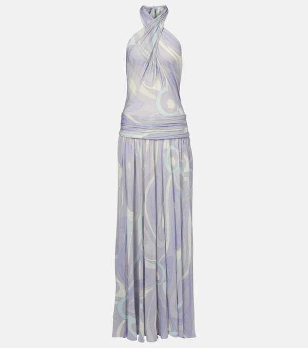  Pucci Pucci Iride Gathered Wool-blend Gown 