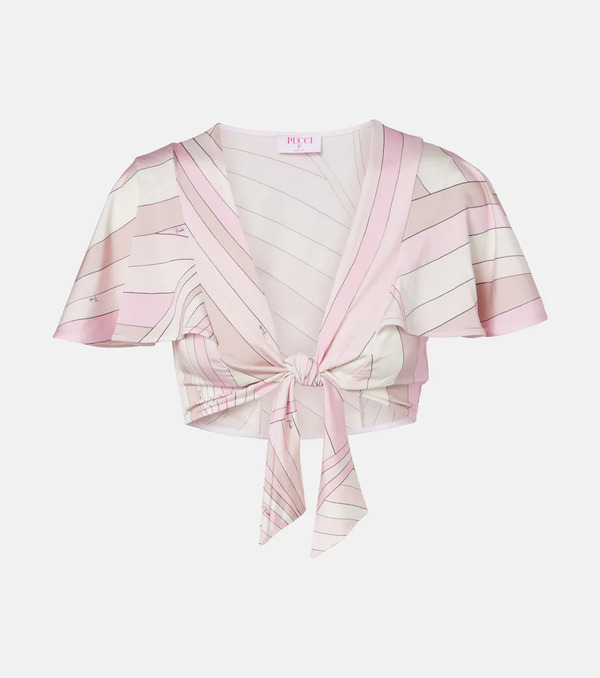  Pucci Pucci Iride Jersey Crop Top 