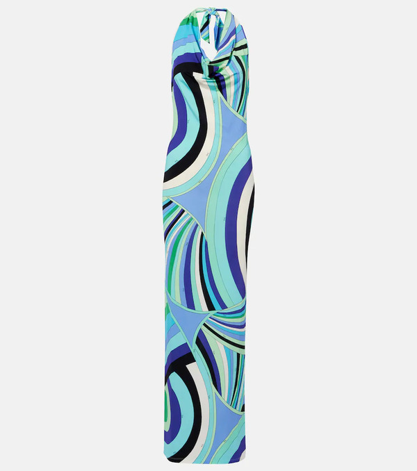  Pucci Pucci Iride Open-back Maxi Dress 