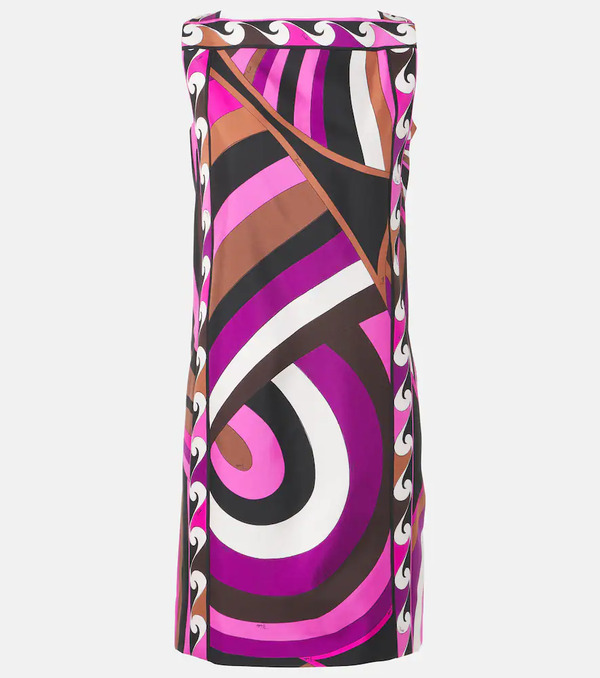  Pucci Pucci Iride Silk Twill Minidress 