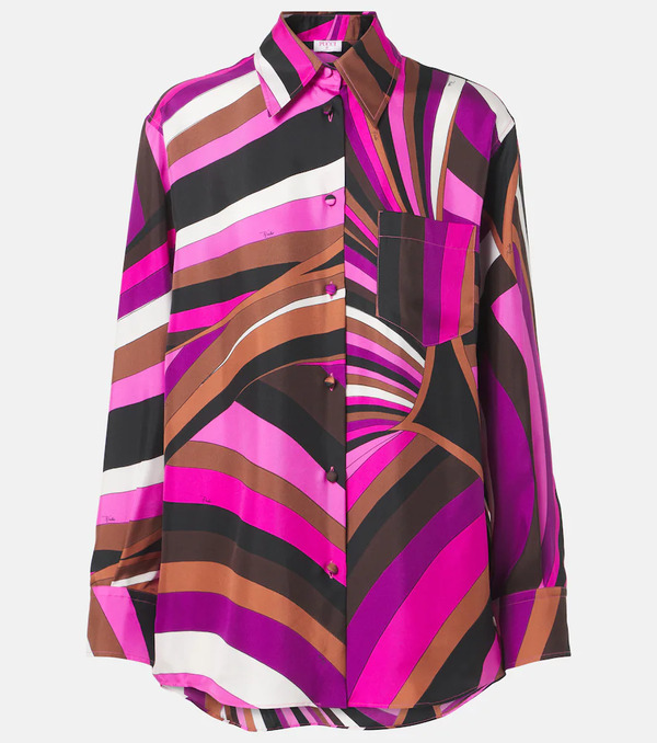 Pucci Pucci Iride Silk Twill Shirt 