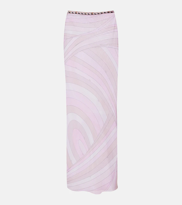  Pucci Pucci Iride Tulle Maxi Skirt 
