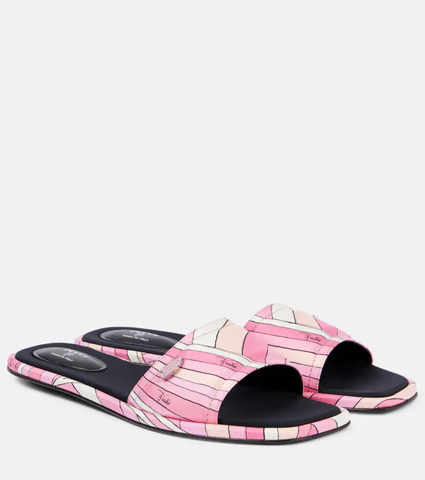  Pucci Pucci Iride Twill Thong Sandals 