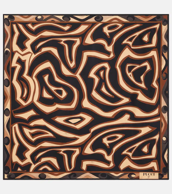  Pucci Pucci Labirinto Silk Twill Scarf 
