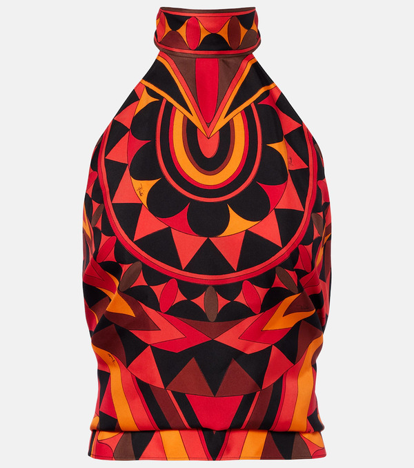 Pucci Pucci Manuba Silk Twill Top 