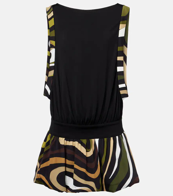  Pucci Pucci Marmo Gathered Jersey Minidress 