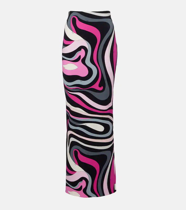  Pucci Pucci Marmo High-rise Maxi Skirt 