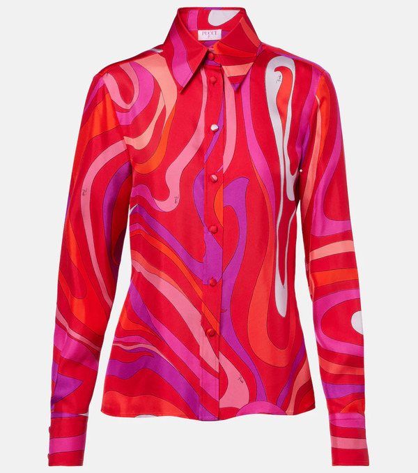  Pucci Pucci Marmo Silk Shirt 