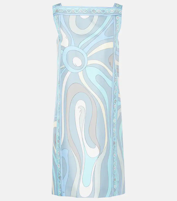  Pucci Pucci Marmo Silk Twill Minidress 