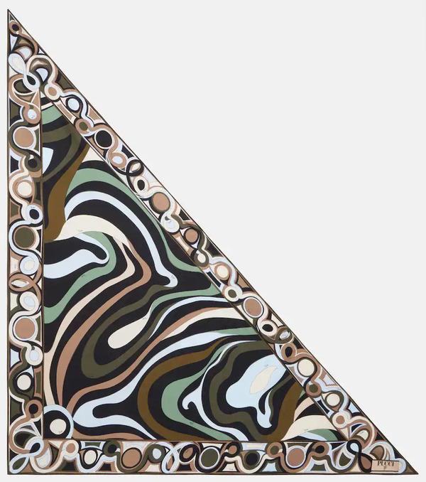  Pucci Pucci Marmo Silk Twill Scarf 