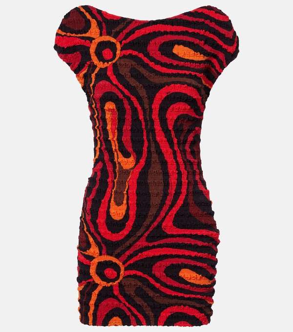  Pucci Pucci Marmo Smocked Minidress 