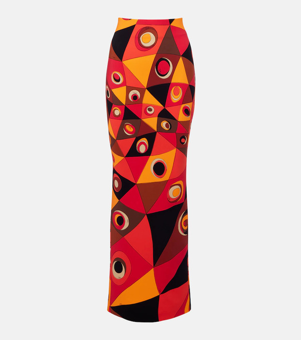  Pucci Pucci Occhi Jersey Maxi Skirt 