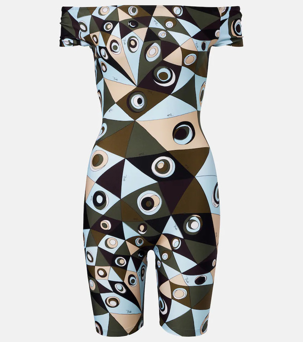  Pucci Pucci Occhi Off-shoulder Jumpsuit 