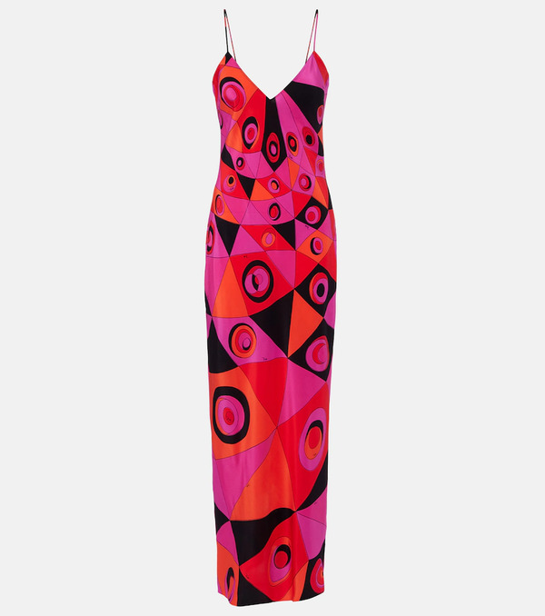  Pucci Pucci Occhi Silk Twill Gown 