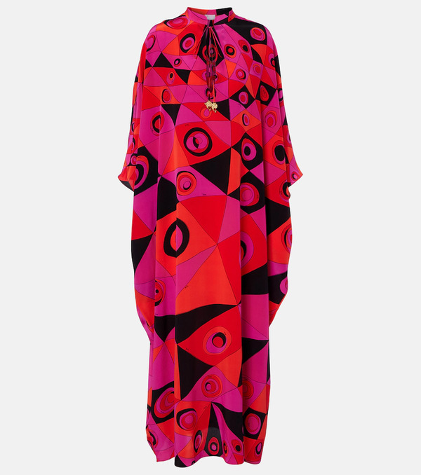  Pucci Pucci Occhi Silk Twill Kaftan 