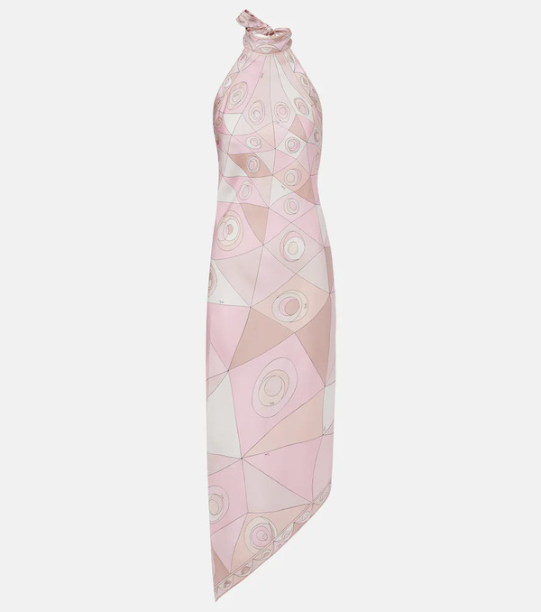  Pucci Pucci Occhi Silk Twill Maxi Dress 