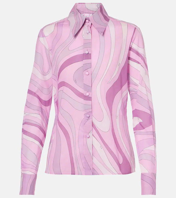 Pucci Pucci Orchidee Cotton Muslin Shirt 