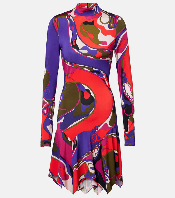  Pucci Pucci Orchidee Jersey Minidress 