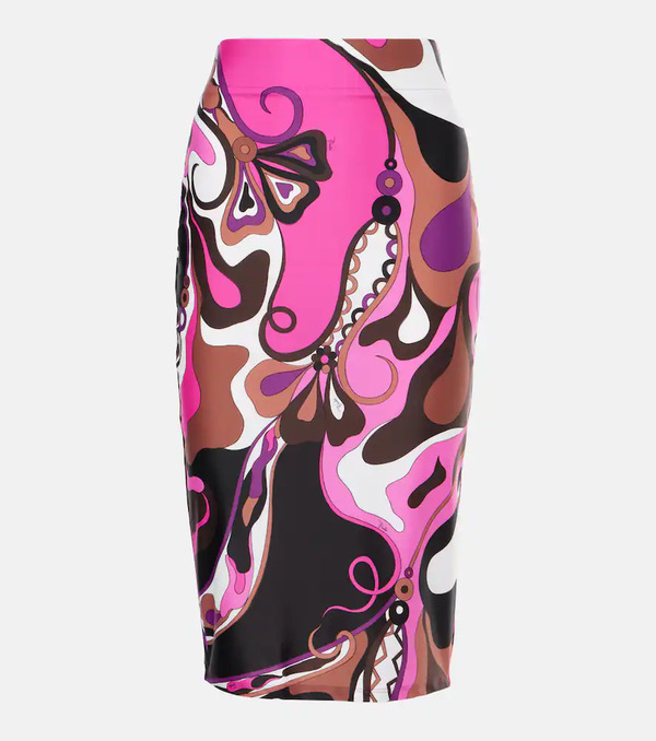  Pucci Pucci Orchidee Pencil Skirt 