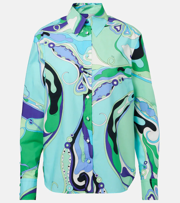  Pucci Pucci Orchidee Printed Cotton Shirt 