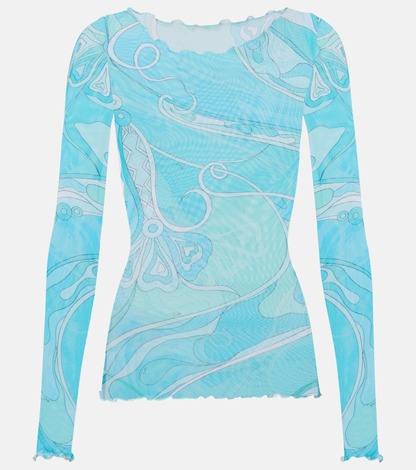  Pucci Pucci Orchidee Sheer Top 