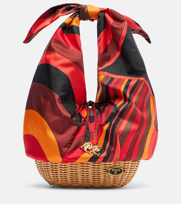  Pucci Pucci Picnic Iride Silk Top-handle Bag 