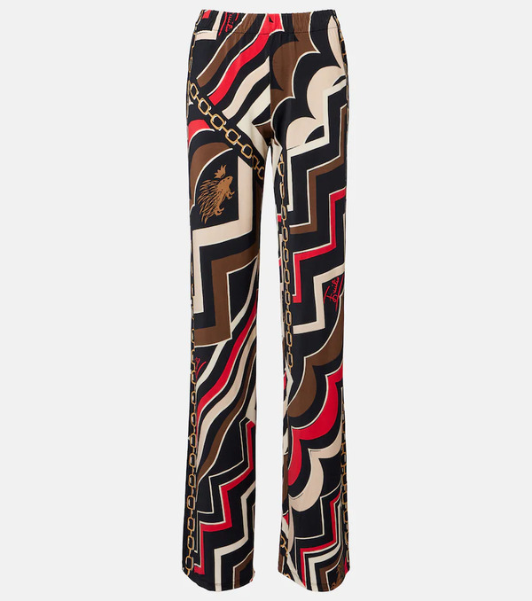  Pucci Pucci Printed Jersey Satin Straight Pants 
