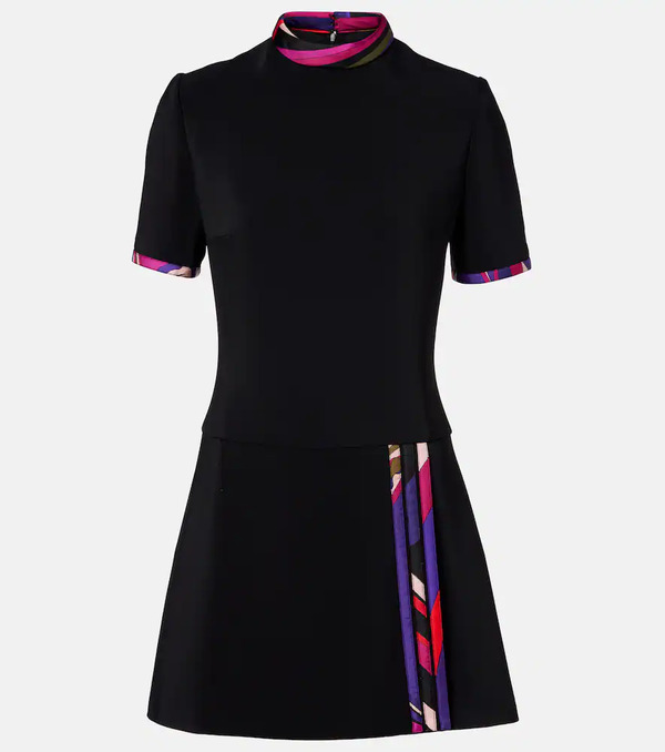  Pucci Pucci Printed Silk-trimmed Cady Minidress 