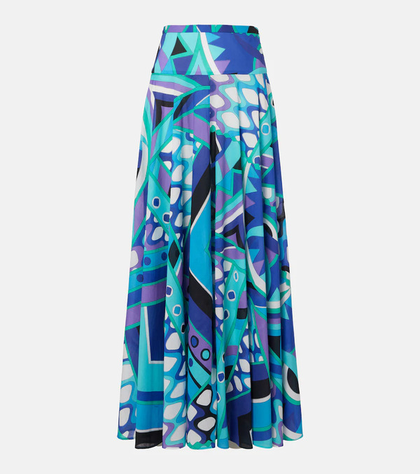  Pucci Pucci Vivara Cotton Maxi Skirt 