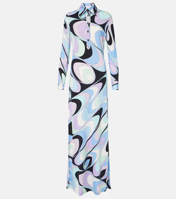  Pucci Pucci Vivara Jersey Maxi Dress 