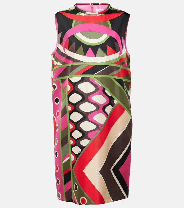 Pucci Pucci Vivara Silk Twill Minidress 