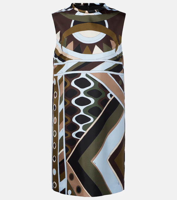  Pucci Pucci Vivara Silk Twill Minidress 