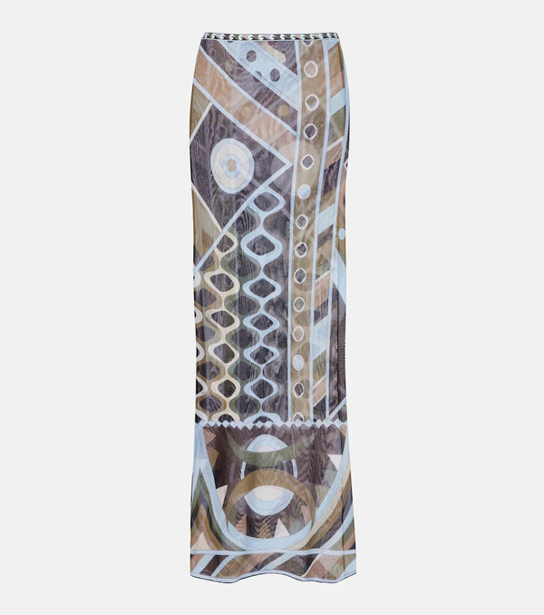  Pucci Pucci Vivara Tulle Maxi Skirt 