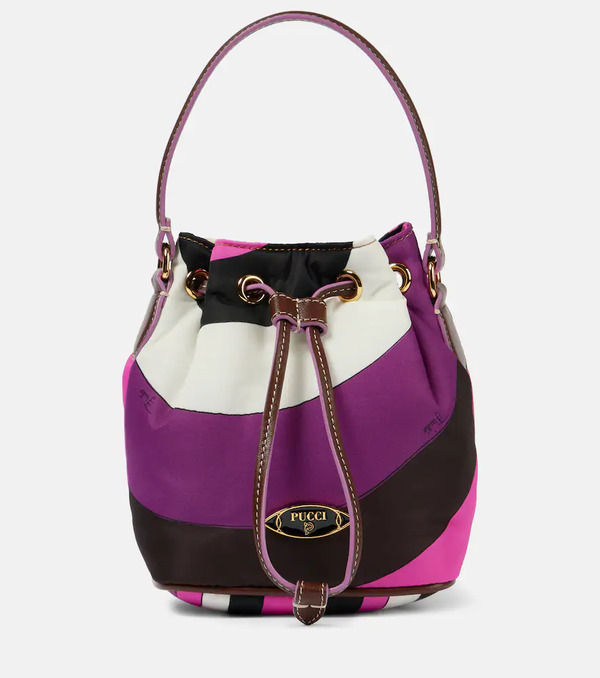  Pucci Pucci Yummy Iride Canvas Bucket Bag 