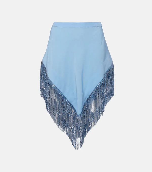  Rabanne Rabanne Chainmail Crepe Miniskirt 